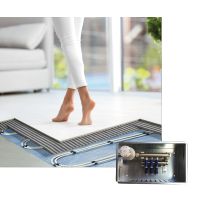Jollytherm Warmwasser Fußbodenheizung-set Aquaheat Professional 5 M² - 2 Heizmatten 3,1 X 0,8 M Inkl. Anschlussleitungen, Anschlussbox & Rtl 