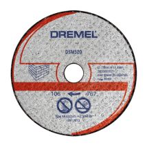 Disco de corte abrasivo DSM520 – 20 mm diámetro – 77 mm ancho – 2 mm grosor – 0,06 kg