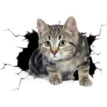 Blue Dream - Ccykxa 3d Cat Removable Car Sticker Car Decoration Sticker Car Window Animation Funny Decoration Kitten Sticker Car Shape Sticker