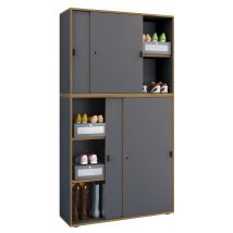 Vcm - Büroschrank Schiebetüren Salia 5fach 100