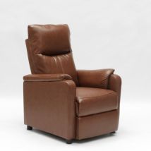 Le Roi Du Relax – Fauteuil Relax Inclinable Similicuir – Repose-pieds Relevable – Design Moderne 100% Made In Italy – Capacité 150 Kg