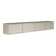 Selsey Framme – Mueble De Tv Colgante Con Cuatro Puertas Abatibles 200 Cm, Gris Cachemira