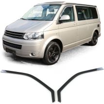 Tenzo-r - Deflector De Lluvia/viento - Vw Bus T5 T6 Desde 03 - Humo Negro