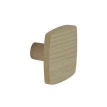Perchero de roble con cabezal cuadrado – Madera maciza de haya – Color marrón – Carga máxima 5 kg