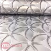 Debona - 3d Style Wallpaper Shimmer Shine Metallic Silver & Grey Juniper By
