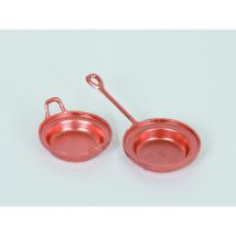 Set aus zwei Kupferkrippenpfannen – Durchmesser 4 cm – Hochwertige Materialien für rustikalen Charme