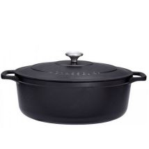 Invicta - Casseruola Ovale In Ghisa Smaltata 31cm Nero Sublime - Puc473101 - Chasseur