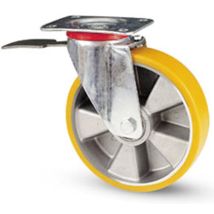 AVO – Lenkrad mit Polyurethan-Beschichtung – 200 mm – Aluminiumkern – Kugellager – Zink-Chrom-Stahl