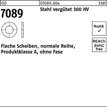 Iso 7089 Flache Scheibe Stahl 24mm (25x44x4 ) Ohne Fase Form A 50 Stk