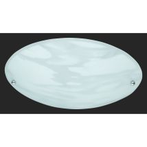 Lámpara de techo de vidrio decorado con alabastro – IP20 – E27 – 40W – 230V – Blanco