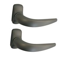 Fapim - Doppelter Türdrücker Horus Midi 2053i Vierkant 8 Mm - Schwarz 9005 - 205337