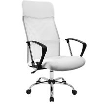 Casaria Sedia Girevole Da Ufficio Poltrona Seggiola Scrivania Lavoro Bianco