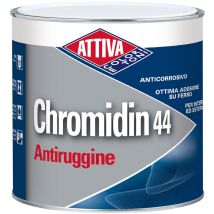 Antiruggine oleosintetica Chromidin 0,50L – Finitura metallica – Resa 8-10 m²/l – Diluizione 5-10%