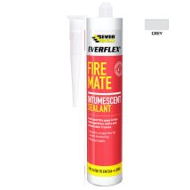 Everbuild Everflex Fire Mate Intumescent Sealant – 295ml, Fire-resistant Grey Sealant For Fireproofing And Insulation