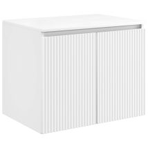 Vidaxl Mobiletto Da Bagno A Muro Bianco 62,5 X 44,5 X 50 Cm