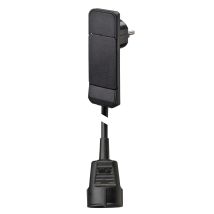 104549 Strom Verlaengerungskabel Schwarz 1.60m - Nvb