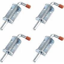 Ersandy - 4er-pack Anhänger-modifikationszubehör Für Reißverschluss, 10 Mm Dicker Anhängergriff, Federschnalle, Utv-anhängerschloss (silber, 