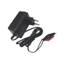 Caricabatterie Per Batterie Al Piombo Ermetiche 12v 2a Con Connettori A Coccodrillo