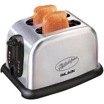 Tostador de pan molde doble inoxidable – Acero inoxidable – Funciones: descongelación, mantener caliente, tostado – Palson