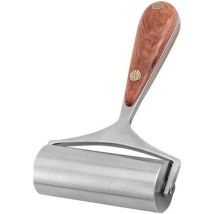 Csparkv Rouleau En Cuir Avec Manche En Bois, Bords De Colle En Cuir, Rouleau De Résistant À Pression Pour Papier Peint Roulant