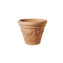Vaso De Resina Color Terracota Con Cuenca Tropea Impruneta H 34 Ø 40 Cm