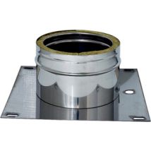 Marca – Piastra di base in acciaio inox doppia parete D 25/30 cm – Acciaio inox AISI 316L, AISI 304 – Spessore 0,5 mm – Finitura lucida