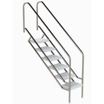 Eichenwald Pooltreppe Modell 08.1 Miami Beckentiefe 1599mm Ausladung 1538mm 6 Abs-stufen