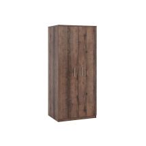 Armario Catromi 117, Roble Del Monastery, 202x90x65cm, Puertas De Armario: Con Bisagras, Número De Estantes: 4