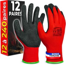 Gants Revêtement Latex - Jardinage & Atelier - Taille 10 (xl) - 12 Paires - Mk-glove