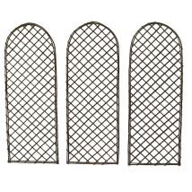 Oypla Set Of 3 Willow Trellis Fencing Panel Screen Climbing Trellises