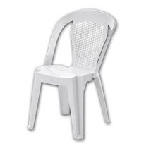 Sofia Bistrot Gartensessel – weiß – Monobloc-Harz – 45 cm – 44 cm – 83 cm – Gartenmöbel
