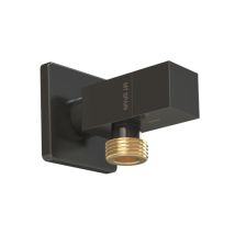 Valvola Angolare Modello Deco Con Manico Quadrato, Nera, ½ X ½ Pollici