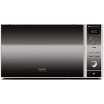 Caso Design Mikrowelle 900 W 25 L 2-in-1 Edelstahl 10 Leistungsstufen 10 Automatikprogramme Grillfunktion