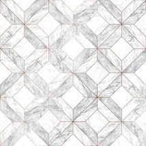 Graham&brown - Contour Vliestapete Marble Grau 10m X 52 Cm
