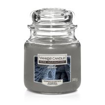 Yankee Candle - Duftkerze Mittleres Glas Cosy Up 340g Grau Duft Kerze Duftkerzen