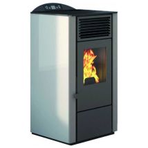 Punto Fuoco Stufa A Pellet Lory 10, 8,8 Kw, Riscaldamento Domestico Efficiente, Colore Avorio
