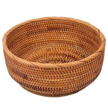 Bols À Pain Ronds En Rotin Naturel Pour Fruits (grand, 1 Pièce)