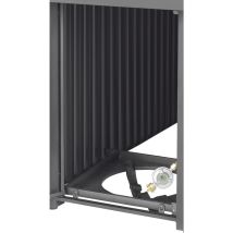 Tepro – Gasfeuerstelle Topeka – anthrazit – 50 x 50 x 78 cm – Edelstahl-Brenner 13 kW – inkl. Abdeckhaube und Schlauch