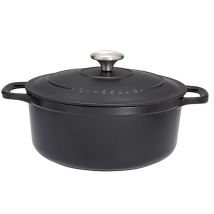 Runde Gusseisen-kasserolle 32 Cm Schwarz - Sublimé - Chasseur