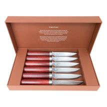 Ste-13662 Set De Cuchillos Chuleteros Para Carne Steak Knife Classic Con Hoja De Acero Inoxidable Sueco 14c28n De 11 Cm Y Mango De Madera De Abedul 