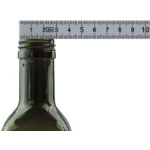 Viva Haushaltswaren - Viva-haushaltswaren, 6 Bottiglie Con Chiusura A Vite/aceto In Vetro Con Diametro 5 Cm Imbuto, Verde Scuro, 250 Ml