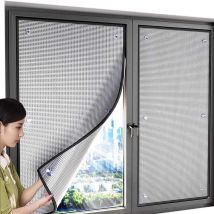 Film Isolant En Aluminium Pour Fenêtre Avec Ventouses,rideau Réfléchissant Anti Chaleur,film Pare Soleil Thermique,couverture De Fenêtre Pour Maison,