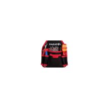 Bolsillo para uñas PARAT – Nylon duradero – Negro/rojo – H220 x W200 x D80 mm – 4 bolsillos