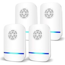 Répulsif Ultrasonique Pour Souris 4pack,anti-rats,silencieux,non-toxique, Efficace Contre Les Souris Et Les Rats,sans Radiation Répulsif À Ultrasons 