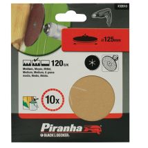 Dischi Abrasivi 125 Mm Grana 120 Per Platorelli Da Trapano Black And Decker