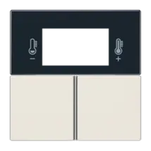Jung Juego De Teclas, F40 Controlador De Ambiente, Termoplástico, Serie Ls, Blanco Ls 4093 Tsa