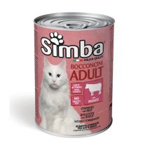 Cibo Gatto Monge Simba 415 G Bocconcini Vitello Q.ta 24