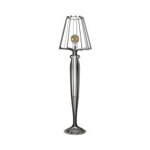 Lampada Da Terra Minerva Ø38x166 Cm In Ferro Stile Reticolato Design Moderno Con Interruttore A Pedale Attacco E27 Made In Italy Fango