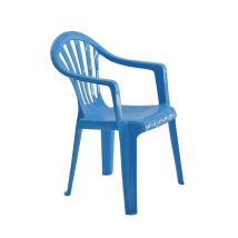 Sillón Infantil Apilable Azul de Plástico Resistente para Jardín – 32,5 x 36 x 49 cm – Garden Life