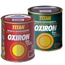 Pintura Oxiron Titan Liso Brillante y Satinado 4L 750ml – Alta resistencia para metal – Secado rápido – Acabado brillante y satinado